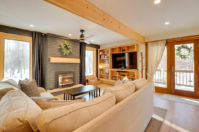 Fire Pit and Screened Porch Quiet Pocono Lake Home!